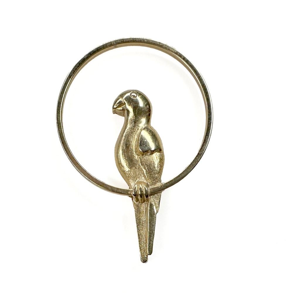 Avon Gold Parrot Pin
